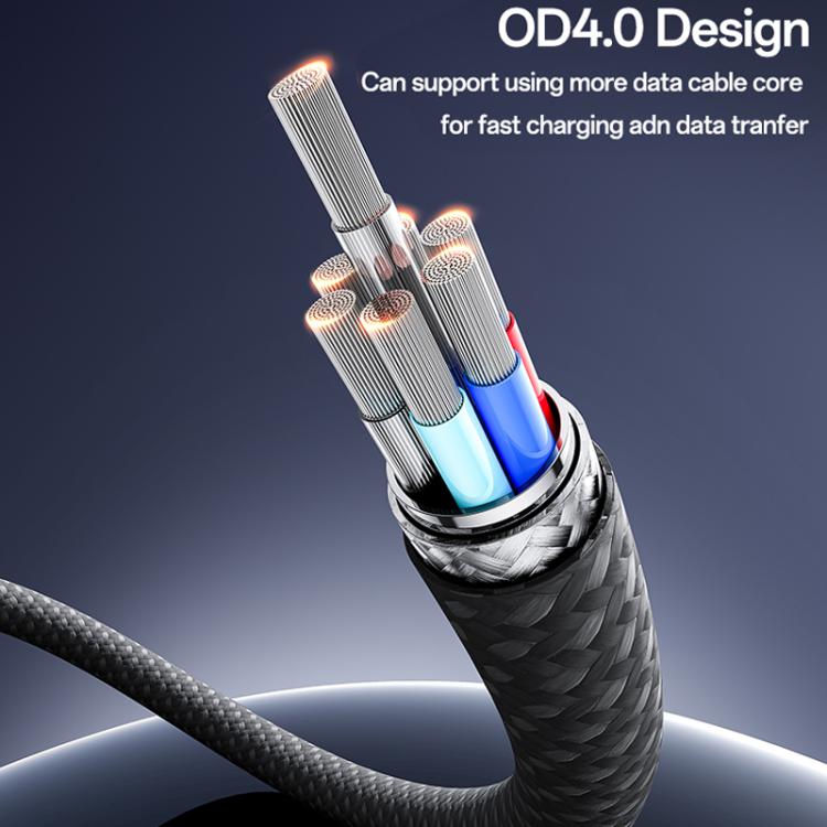 Yesido CA178 Portable Strip PD27W Type-C to 8 Pin Zinc Alloy Data Cable, Length: 20cm