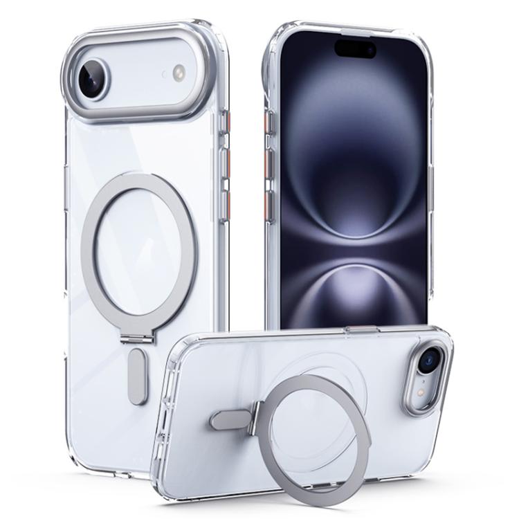 Airbag MagSafe Shockproof Frosted Phone Case with Fold Holder, For iPhone 18 Pro / 17 Pro, For iPhone 16e / 17e, For iPhone 18 Pro Max / 17 Pro Max, For iPhone 17, For iPhone Air