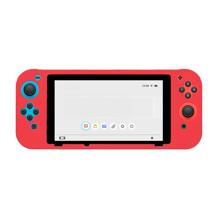 Game Console Solid Color Silicone Full Protective Case, For Nintendo Switch