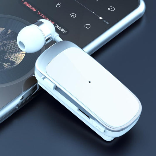 K52 Business Lavalier Retractable Cable Bluetooth Earphone
