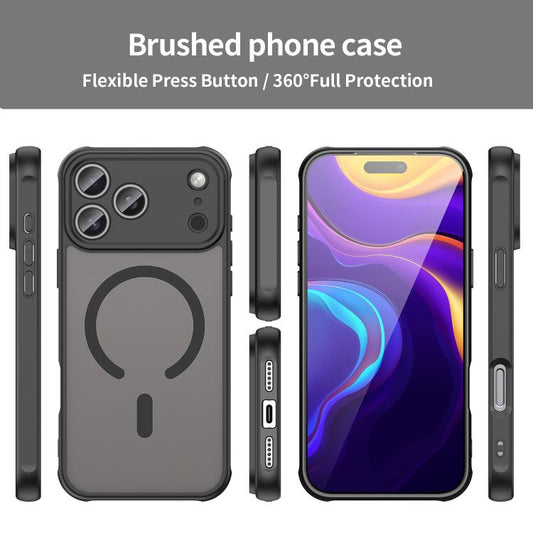 Fan Dun Series TPU Hybrid PC Frosted Magsafe Phone Case