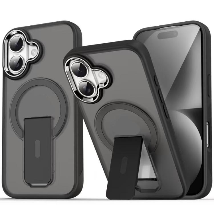 Acrylic Hybrid TPU MagSafe Holder Phone Case, For iPhone 18 Pro / 17 Pro, For iPhone 18 Pro Max / 17 Pro Max, For iPhone 17e / 16e, For iPhone 17