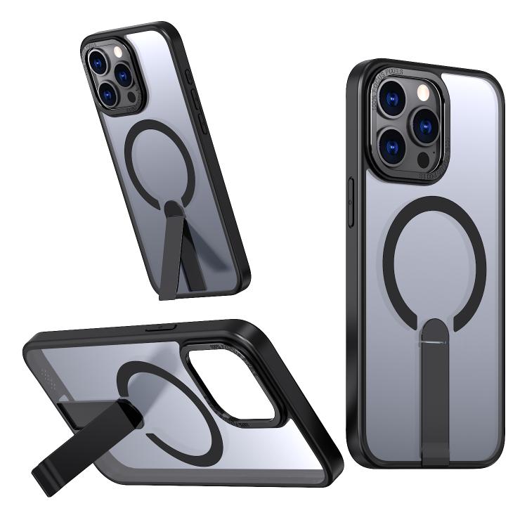 Star Shine Series TPU + PC MagSafe Phone Case with Fold Holder, For iPhone 14 Pro Max, For iPhone 13 Pro Max, For iPhone 13 Pro, For iPhone 13, For iPhone 12, For iPhone 12 Pro Max, For iPhone 12 Pro