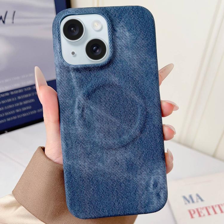 Denim MagSafe Magnetic PC + PU Phone Case