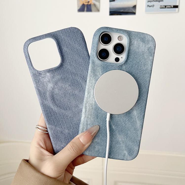 Denim MagSafe Magnetic PC + PU Phone Case, For iPhone 13, For iPhone 12 / 12 Pro, For iPhone 12 Pro Max