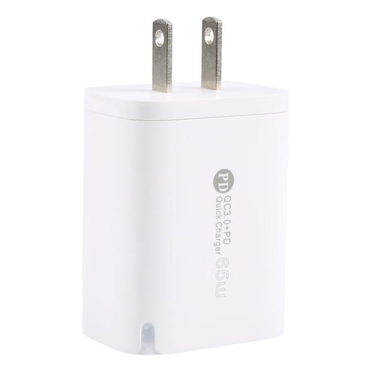 AR-PD12 65W QC3.0 USB and USB-C / Type-C PD Quick Charger, US Plug, US Plug