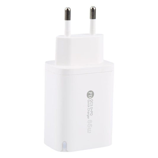 AR-PD12 65W QC3.0 USB and USB-C / Type-C PD Quick Charger, EU Plug, EU Plug