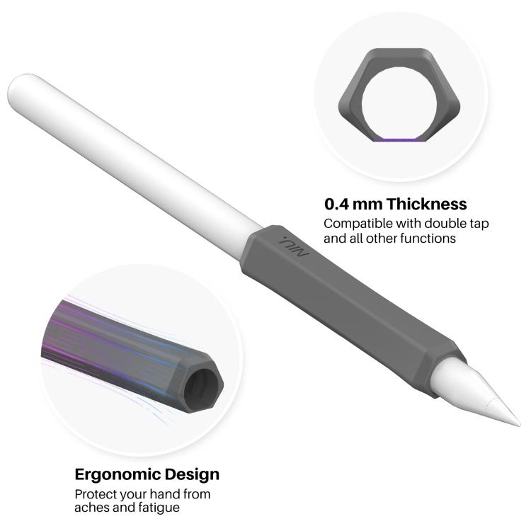 LC03-X 3pcs / Set Stylus Silicone Protective Grip Cover for Apple Pencil 2 / Pro / USB-C