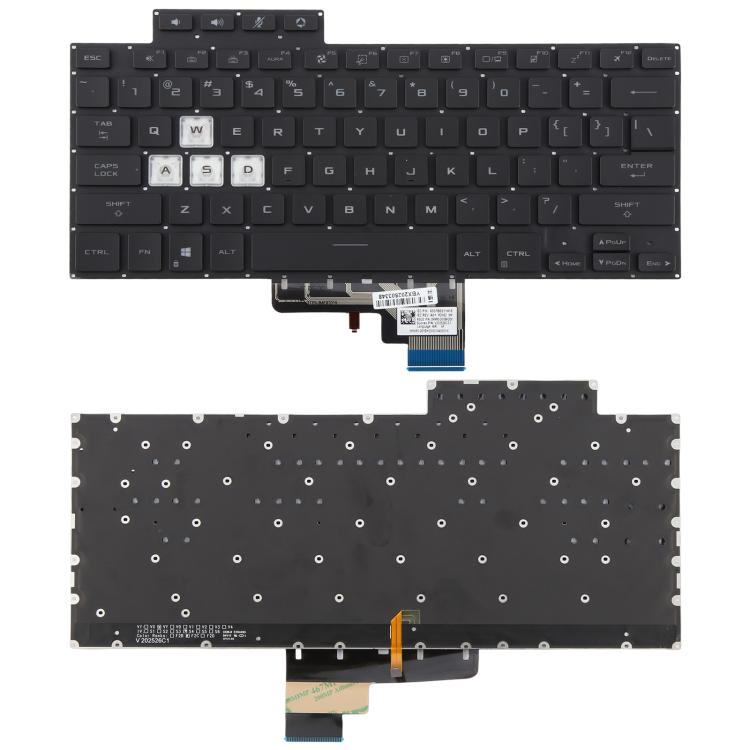 Teclado retroiluminado para portátil Asus TUF Air FX516, FX516P, FX516PR, FX516PM, FA516, FX516, versión estadounidense