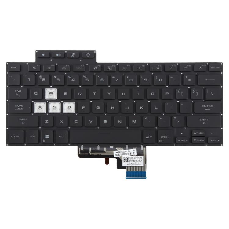 Teclado retroiluminado para portátil Asus TUF Air FX516, FX516P, FX516PR, FX516PM, FA516, FX516, versión estadounidense