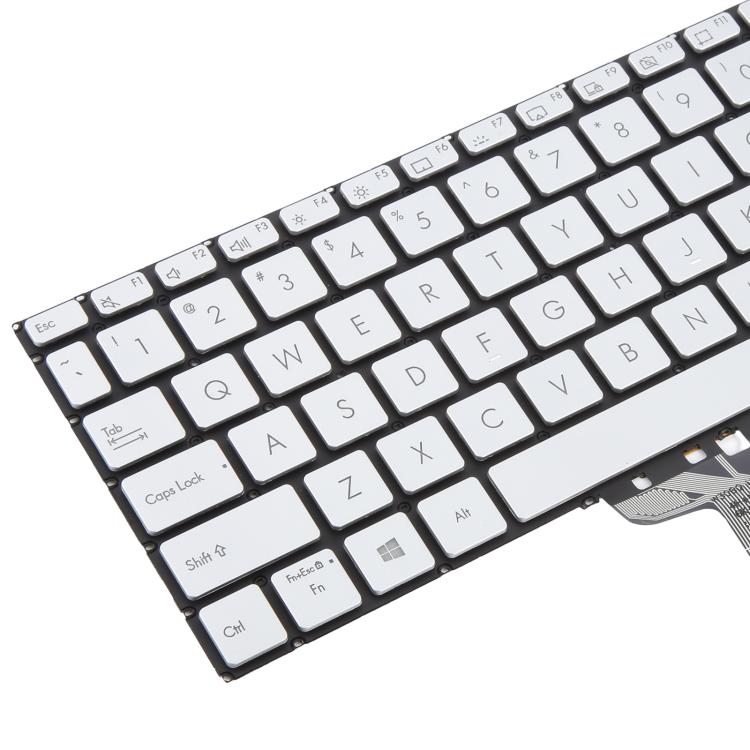 US Version Backlit Laptop Keyboard for Asus VivoBook S14 X421 X421DA X421UA X421EP X421EQ X421JQ X421FP X421FF X421FL, X421 (Silver)
