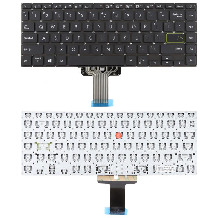 US Version Laptop Keyboard for Asus VivoBook S14 X421 X421DA X421UA X421EP X421EQ X421JQ X421FP X421FF X421FL, X421 (Black)
