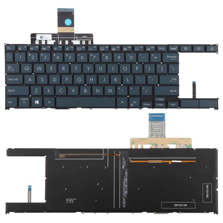 US Version Backlit Laptop Keyboard Directional Key Rectangle for Asus Zenbook Duo 14 UX482 UX482E UX4100E UX482J, UX482