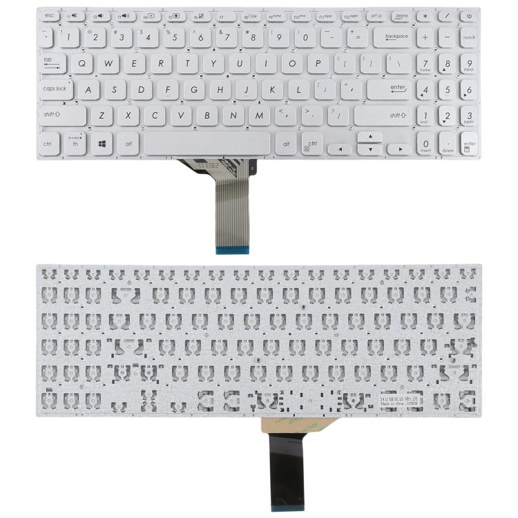 US Version Laptop Keyboard for Asus S530 S530U S530F S15 S530UA S530UN S5300 S5300F S5300FN S5300U S5300UN X530 X530M, S530 (Silver), S530 (Black)