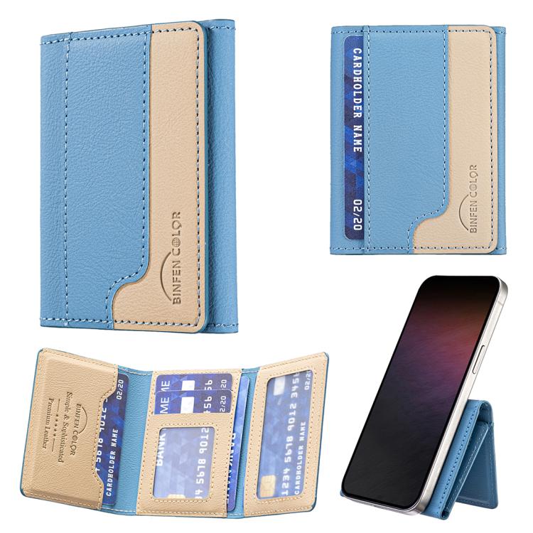 Color Matching Leather Horizontal Magnetic Wallet Card Bag Case