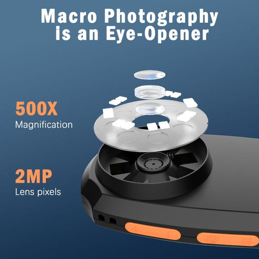 CPL-05-0011 2MP 2 inch HD Screen Handheld Digital Microscope 500X Magnification, CPL-05-0011