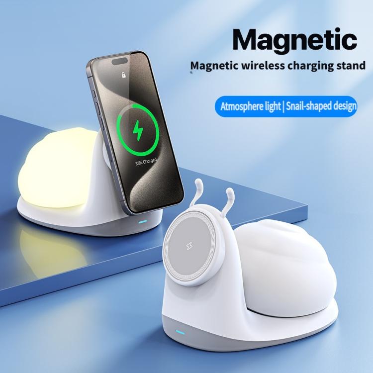 W11 Multifunctional Magnetic Wireless Charger with Night Light, W11
