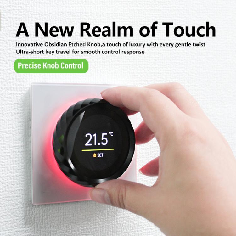 1.6 inch TFT Color Screen Threaded Knob Thermostat, BHT-2007-P16-GA Water Heating, BHT-2007-P16-GB Electric Heating, BHT-2007-P16-GC Boiler Heating