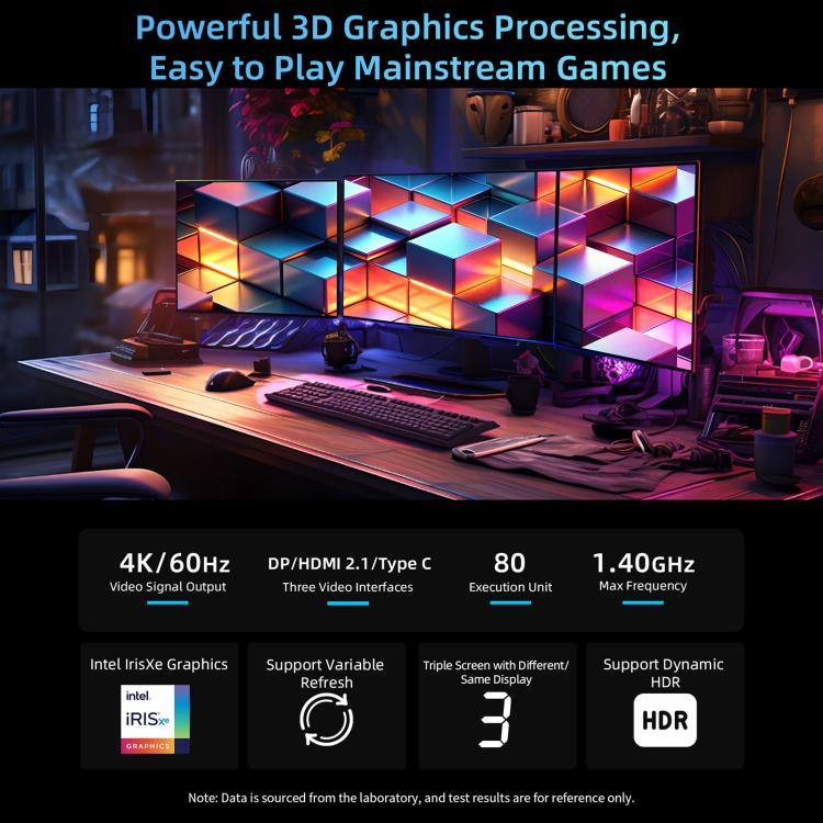 BMAX B9 Plus Windows 11 Mini PC, Intel Core i5-1250P, Support 3 Monitors Output
