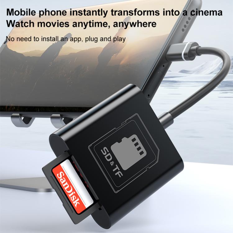 2 in 1 SD + TF Card Slot Reader