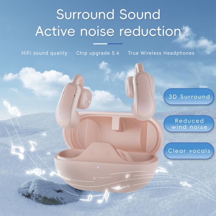F18 Ear-Hook ANC Noise Reduction Air Conduction HIFI BT 5.4 Wireless Earphones, F18 (Black), F18 (White), F18 (Purple)