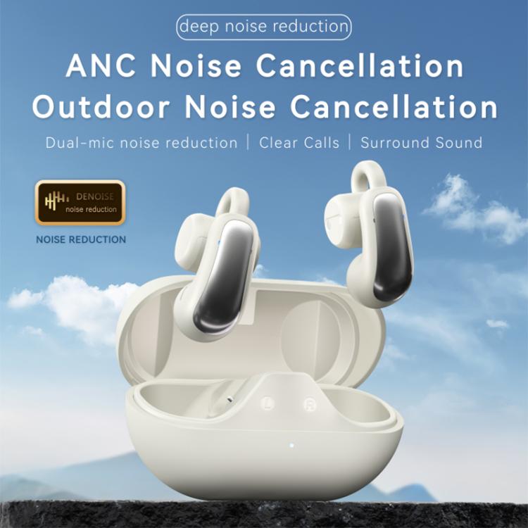F18 Ear-Hook ANC Noise Reduction Air Conduction HIFI BT 5.4 Wireless Earphones, F18 (Black), F18 (White), F18 (Purple)