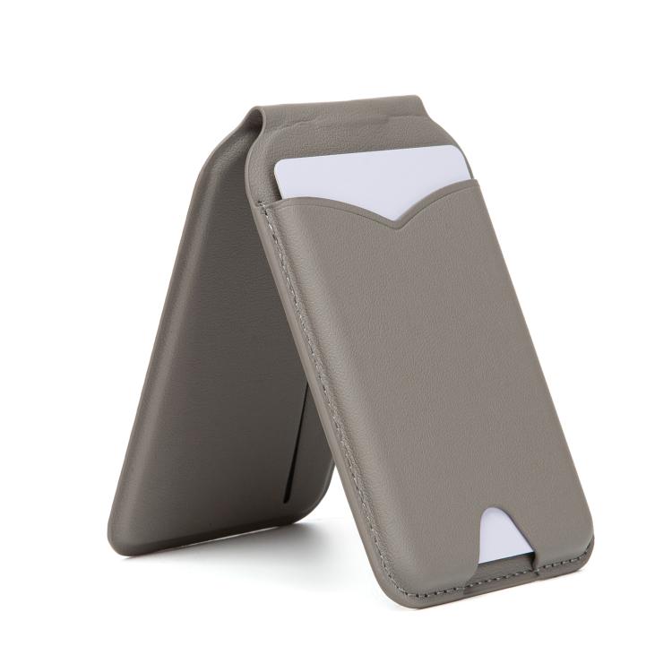 Hinge Mirror Phone Holder Leather Card Bag