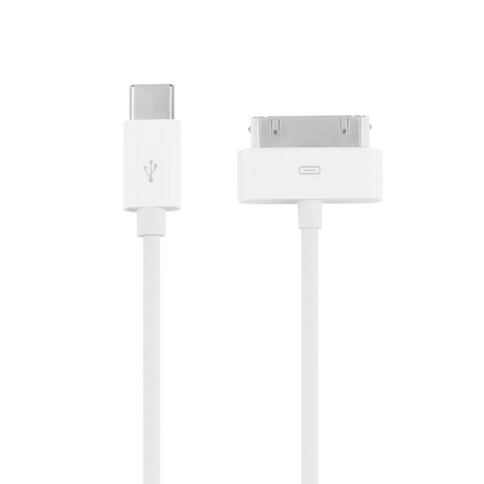 USB-C / Type-C to 30 Pin Data Sync Charing Cable, Length: 1m, Type-C to 30 Pin