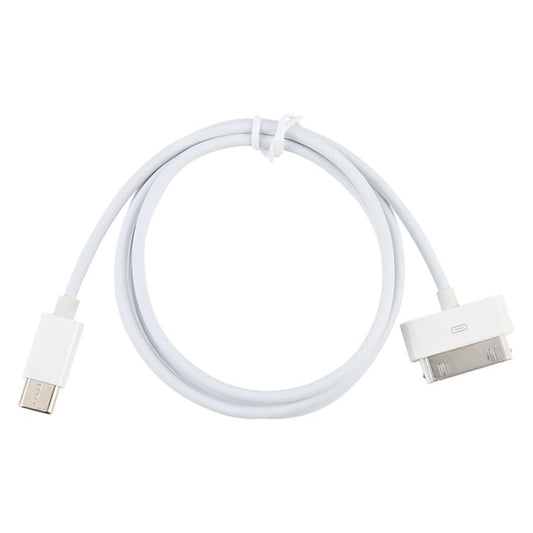 USB-C / Type-C to 30 Pin Data Sync Charing Cable, Length: 1m, Type-C to 30 Pin