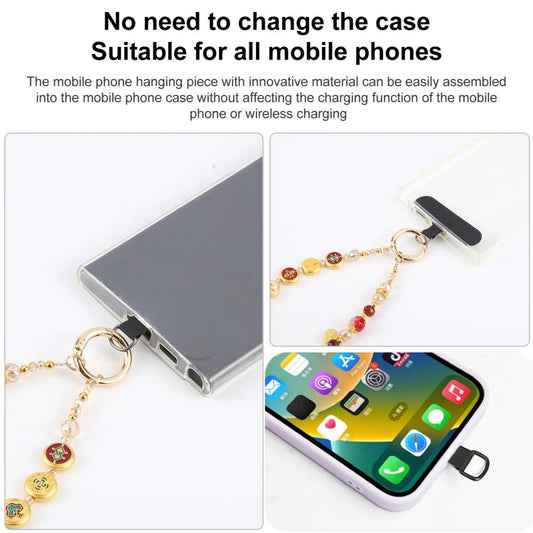 Crystal Chain Phone Anti-lost Short Lanyard