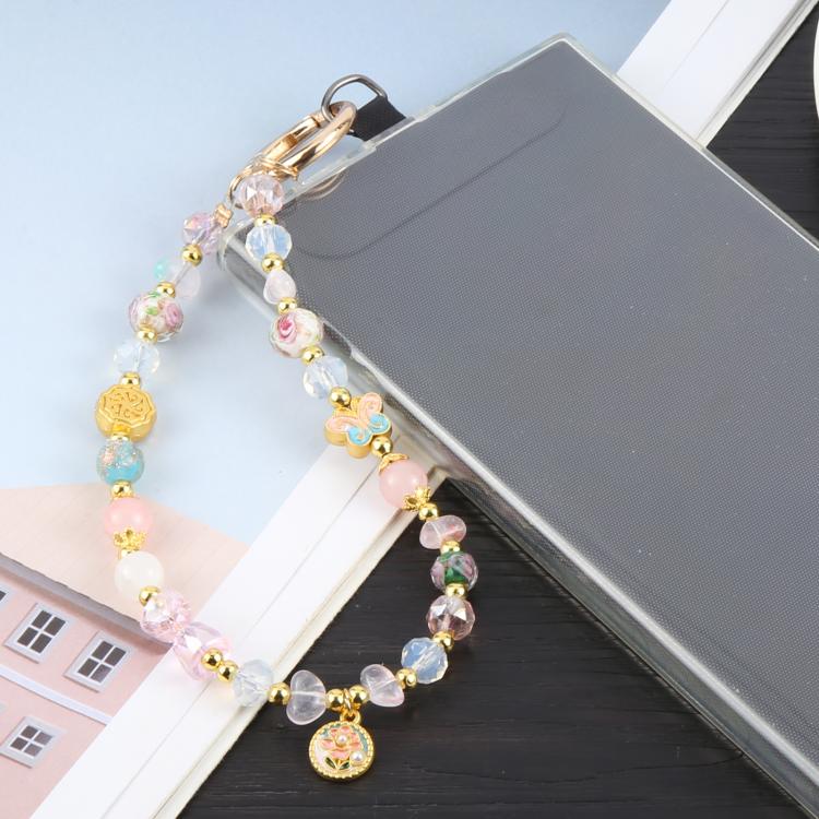 Crystal Chain Phone Anti-lost Short Lanyard