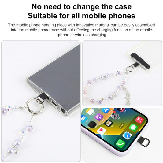 Tassel Crystal Chain Phone Anti-lost Short Lanyard