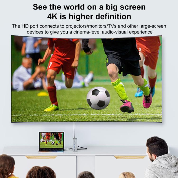 BYL2428 13 in 1 USB-C / Type-C HUB Adapter Docking Station Support 4K PD100W, BYL-2428