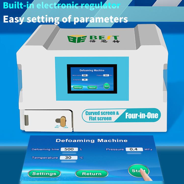 BEST B-528 4 in 1 7 inch Intelligent Laminating and Defoaming Machine Built-in Vacuum Pump, EU Plug, US Plug, UK Plug, AU Plug