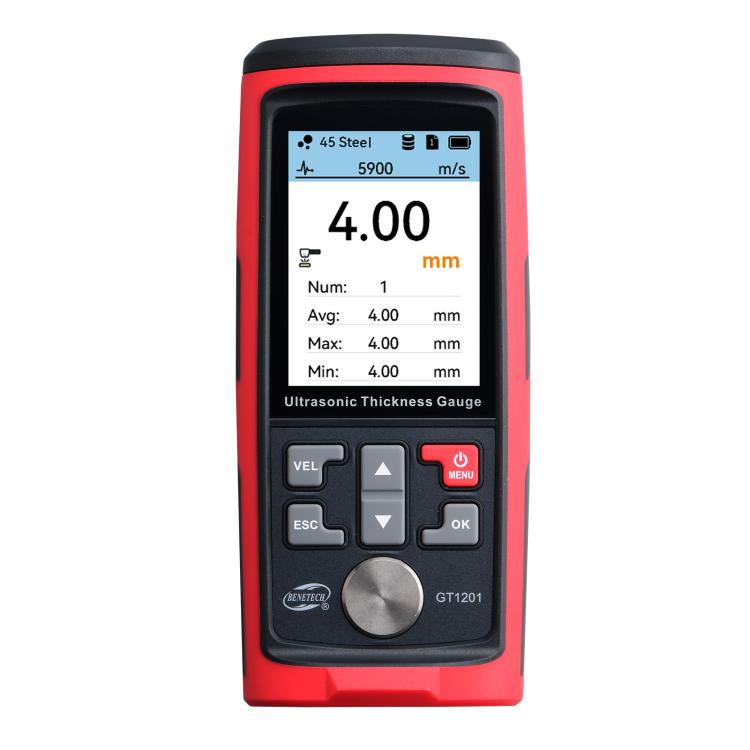 BENETECH GT1201 Ultrasonic Thickness Meter Tester Gauge, Measure Range: 1.0-300mm, GT1201