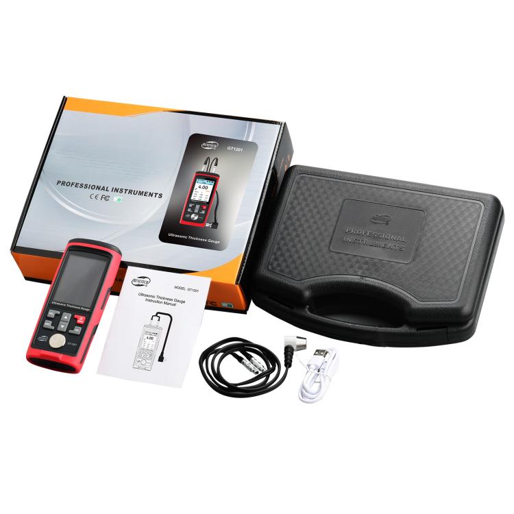 BENETECH GT1201 Ultrasonic Thickness Meter Tester Gauge, Measure Range: 1.0-300mm, GT1201
