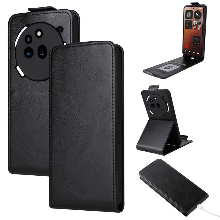 Magnetic Vertical Flip Leather Phone Case with Buckle