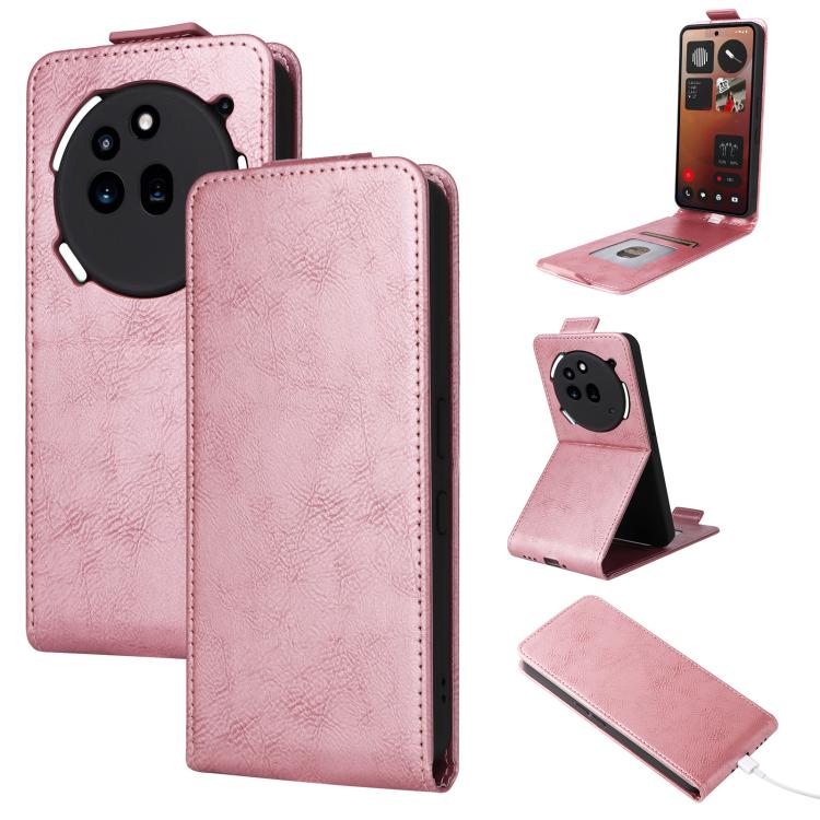 Magnetic Vertical Flip Leather Phone Case with Buckle