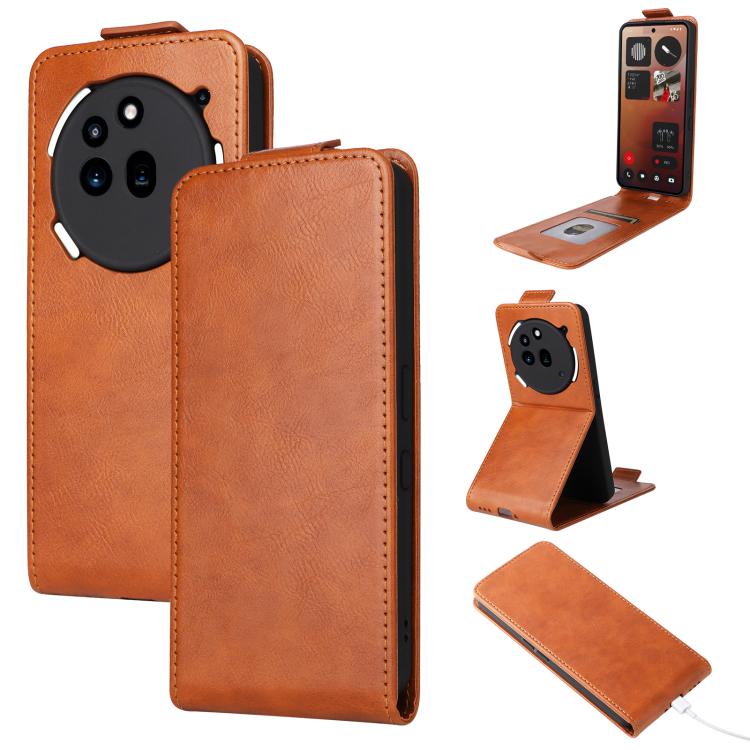 Magnetic Vertical Flip Leather Phone Case with Buckle