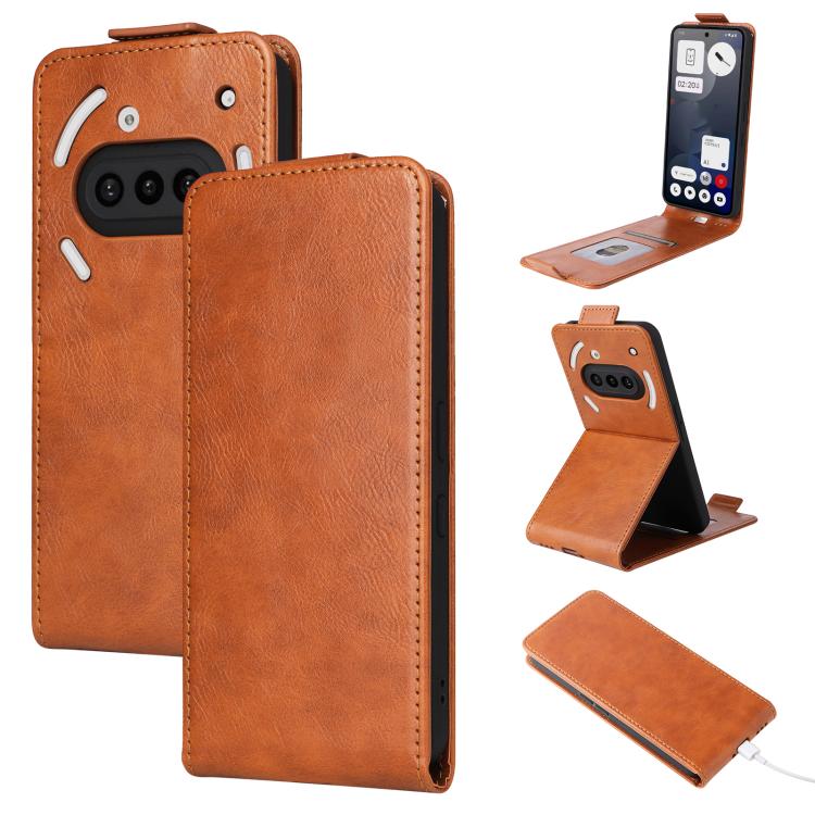 Magnetic Vertical Flip Leather Phone Case with Buckle