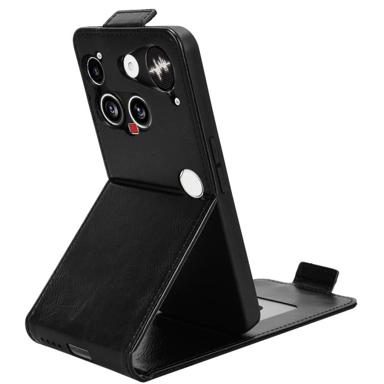 Magnetic Vertical Flip Leather Phone Case with Buckle