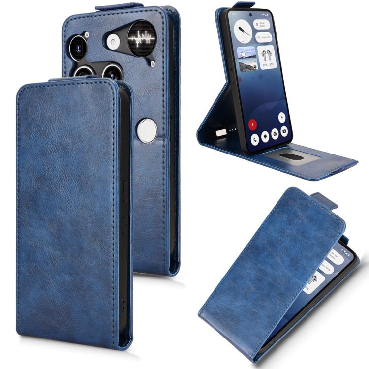 Magnetic Vertical Flip Leather Phone Case with Buckle