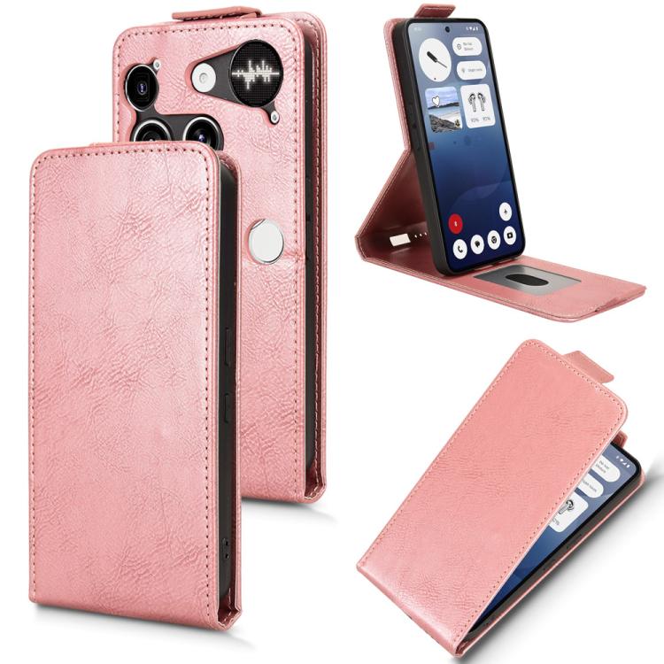 Magnetic Vertical Flip Leather Phone Case with Buckle