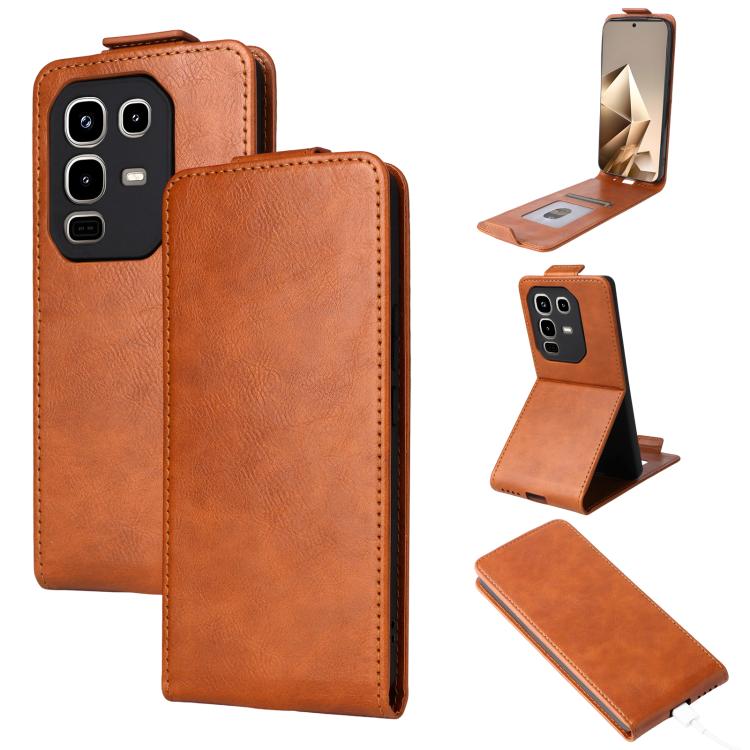 Magnetic Vertical Flip Leather Phone Case with Buckle