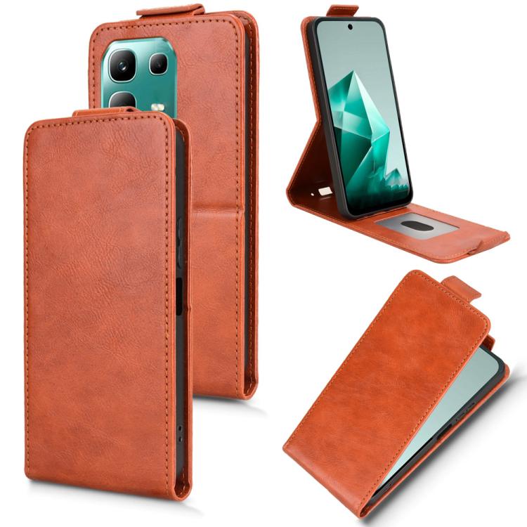 Magnetic Vertical Flip Leather Phone Case with Buckle