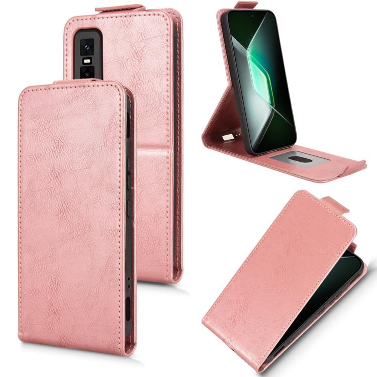 Magnetic Vertical Flip Leather Phone Case with Buckle