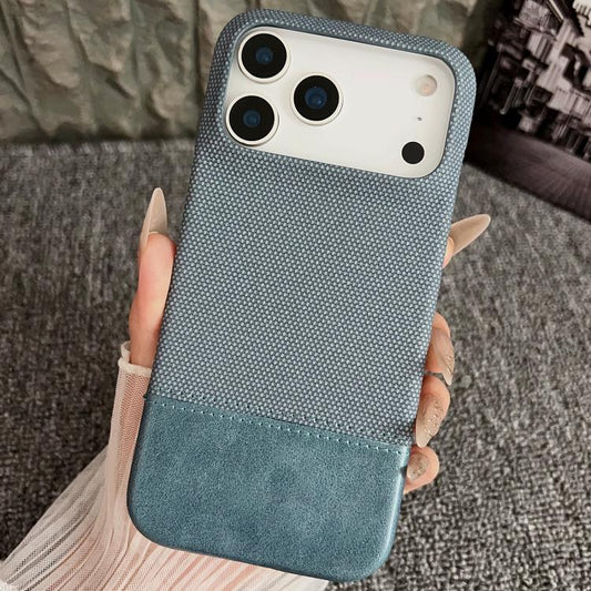 Stitching Cloth MagSafe magnetische PC-Hybrid-PU-Handyhülle, für iPhone 17 Pro Max, für iPhone 17 Pro, für iPhone 17, für iPhone Air, für iPhone 16 Pro Max, für iPhone 16 Pro, für iPhone 16 Plus, für iPhone 16, für iPhone 15 Pro Max, für iPhone 15 Pro...