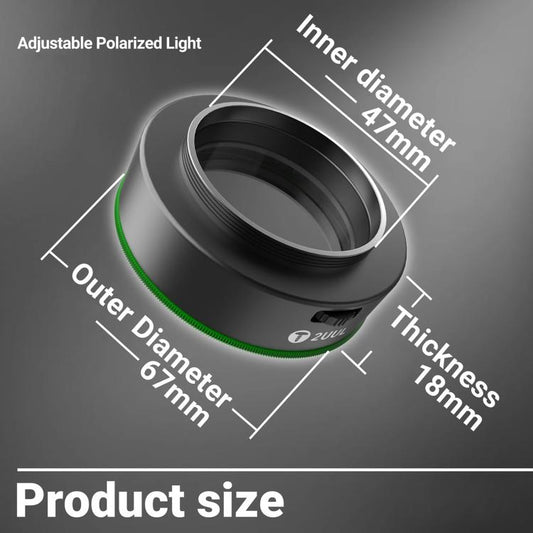 2UUL MS97 Dust-Proof / Oil Proof / Anti-Smoke Microscope Adjustable Polarized Light