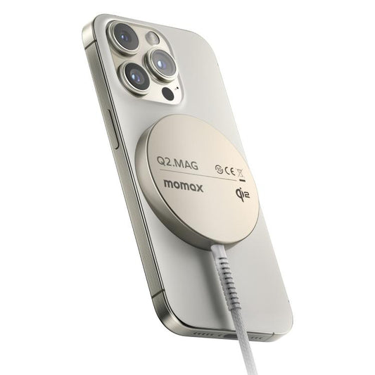 MOMAX UD32L Q2.Mag Portable Qi2 Magnetic Wireless Charger 15W
