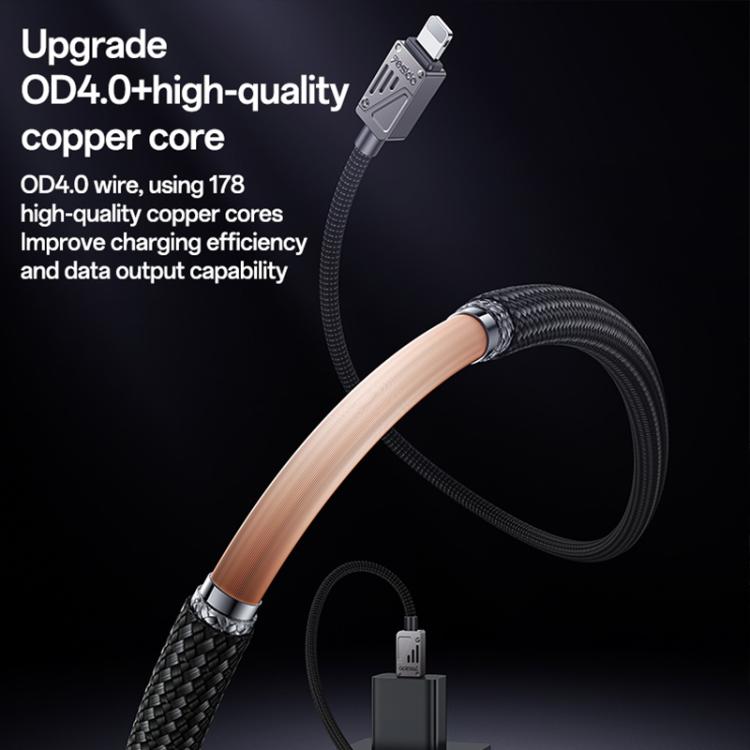 Yesido CA195 27W 3A USB-C / Type-C to 8 Pin Zinc Alloy Data Cable